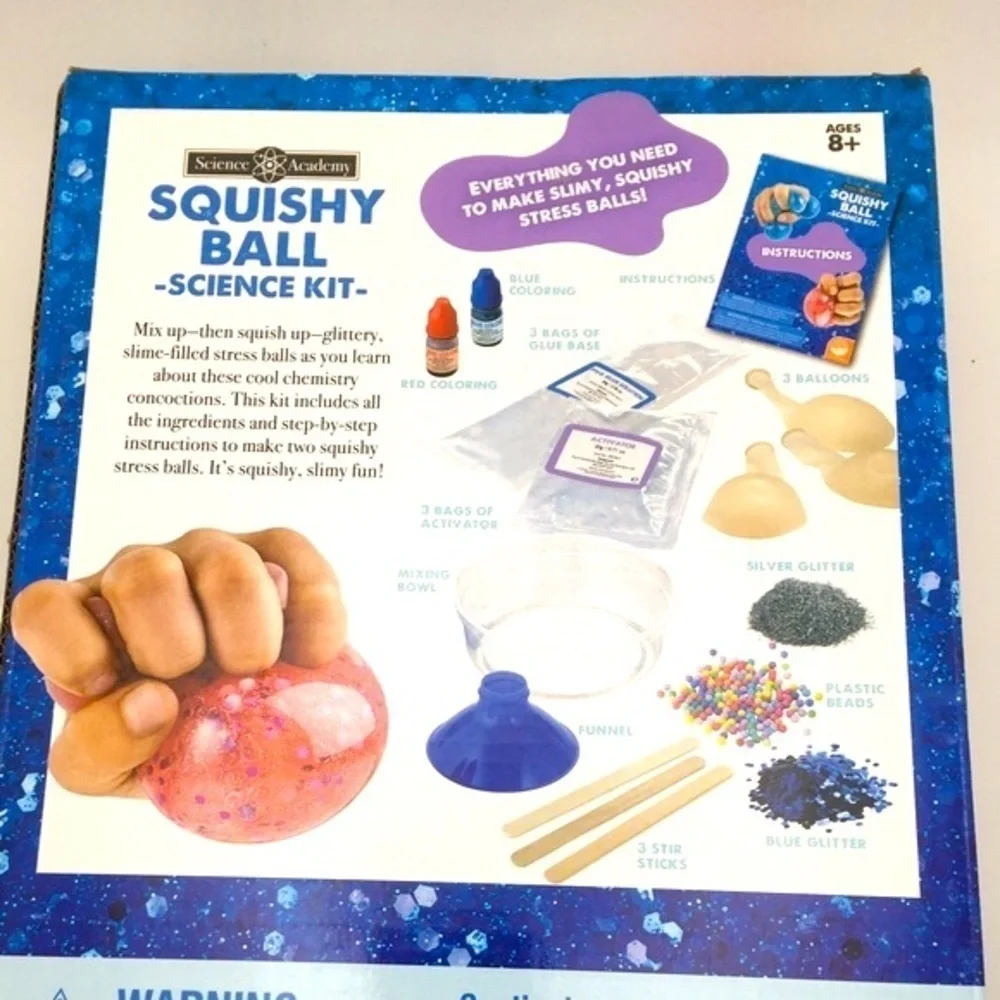 NIB Squishy Ball Science Kit - DIY Chemistry Fun